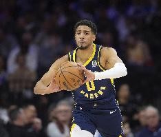 哈利伯顿连续11场得分+助攻的两双 本赛季联盟最长纪录